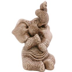 Слон с хоботом закрученным 9 см
