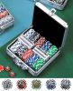 Набор для покера в алюм. кейсе (200 фишек 11, 5 гр, 2 колоды карт, 5 костей, фишка Дилера)