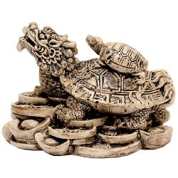 Черепаходракон на монетах 5х7см 