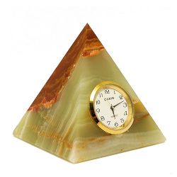 Часы Пирамида 8 см, оникс
