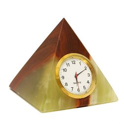 Часы Пирамида 7 см, оникс