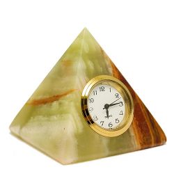 Часы Пирамида 6 см, оникс