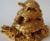 Черепаха "Три поколения" 7,5х11 см под золото
