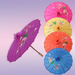 Зонт китайский шелковый 39см мал.