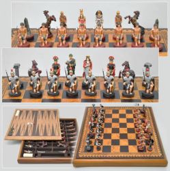 Шахматы "Карфаген", цветные фигуры