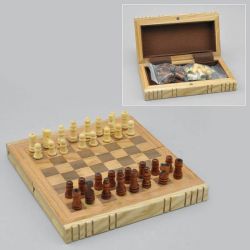 Набор для шахмат походный с доской 6"